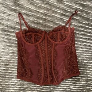 Brown Urban Outfitters Out From Under Corset. Size Medium
